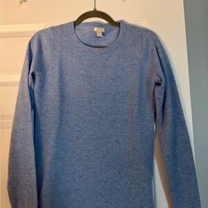 J. Crew Soft Blue Cashmere Sweater